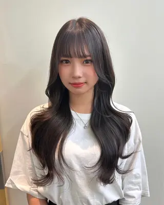 ロング SALOWIN原宿AROA店所属・顔まわり神カット✂︎ 齋藤雄大【表参道】のヘアスタイル