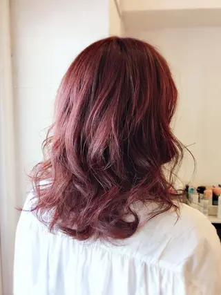 ミディアム ケアブリーチ&シール エクステの店和田翔莉のヘアスタイル