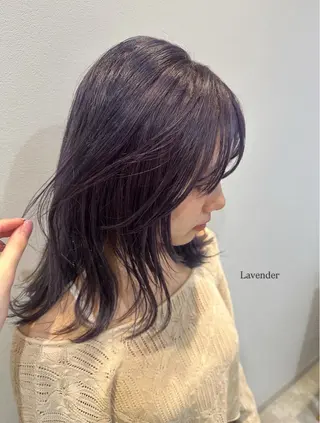 セミロング カラー 押川 未羽のヘアスタイル