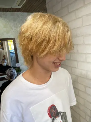 ミディアム カラー パーマ メンズ RELACE所属・🌞谷川 幸也🌞のヘアスタイル