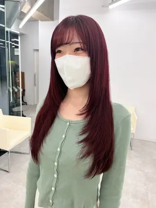 ロング カラー レイヤーカット×艶髪 /Ayanaのヘアスタイル