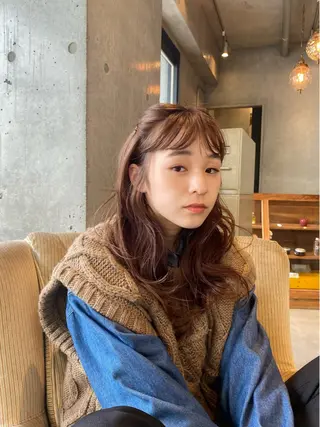 ロング パーマ ボブ／レイヤー／艶 🦕risa  森下のヘアスタイル