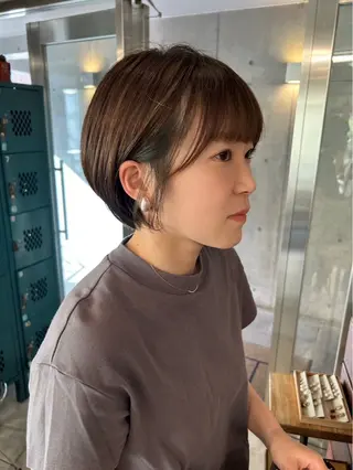 ショート 土田かほ/本日🈳 透明感カラー🍃のヘアスタイル