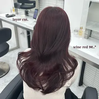 セミロング カラー ガーリーstyle ❤︎misaki🏹のヘアスタイル