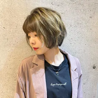ショート カラー 久保 敏之のヘアスタイル