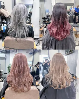 セミロング カラー AiM 大名のヘアスタイル