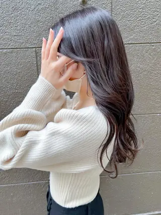 ロング カラー 🎀野崎 美玖𝜗𝜚˚⋆のヘアスタイル