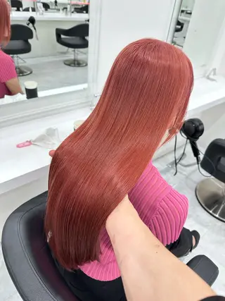 ロング カラー ヘアアレンジ SALOWIN 宇田川店所属・ブリーチなしトレンド SHUSAKUのヘアスタイル