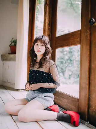 セミロング カラー 相武台ショート特化 💐川崎希💐のヘアスタイル