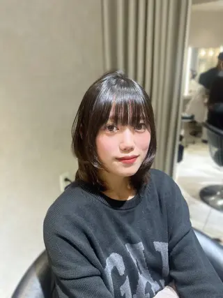 ミディアム ハイトーン/ミルク ティー🤍reinaのヘアスタイル