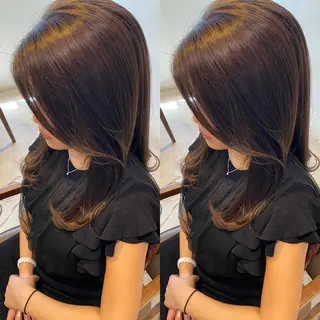 ロング カラー ヘアアレンジ SALOWIN銀座VORT所属・小林 佳祐のヘアスタイル