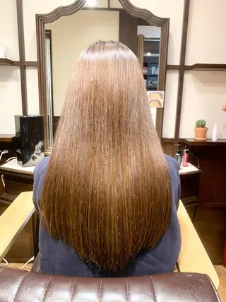 ロング パーマ 【くせ毛さんのお悩み 解決🍀】栗橋のヘアスタイル