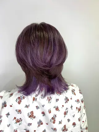 ミディアム カラー ヘアアレンジ 近藤千翔🩵 髪質改善Periodのエステ・リラクイメージ