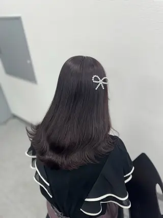 セミロング カラー 🎀愛されgirly ヘア🫧Ayakaのヘアスタイル