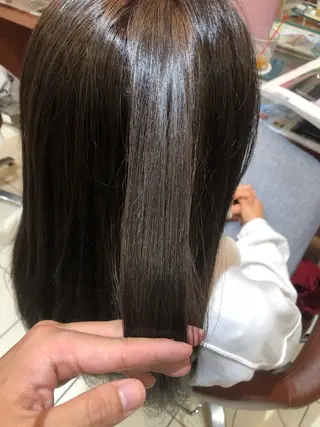 セミロング カラー 大阪長居🌱野見山 卓也のヘアスタイル