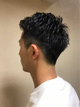 メンズ 透明感カラー・ 髪質改善🩵イケダのヘアスタイル