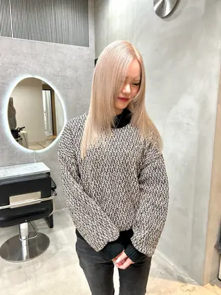 セミロング mood tatemachiのヘアスタイル