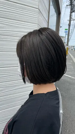 ショート ビヨウシツトリコ よねたにみなのヘアスタイル