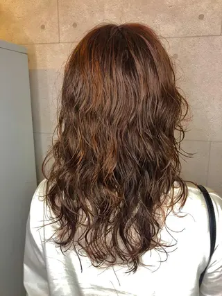 ミディアム パーマ さかい なつみのヘアスタイル