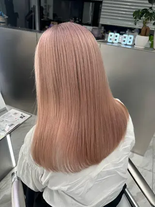 カラー 艶 ケアブリーチ 🎀🩵RISAのヘアスタイル