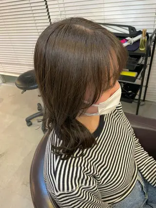 ミディアム カラー ヘアアレンジ トレンド透明感カラー ☘️大貫 昂涼🐹のヘアスタイル