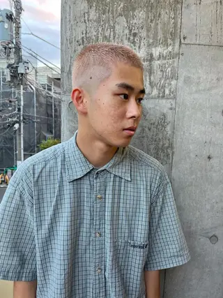 ショート ハイトーンNo.1✨ パーマ✨イマイタツヤのヘアスタイル