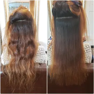 ロング パーマ AngeBay.NaHa所属・饒平名 知也のヘアスタイル