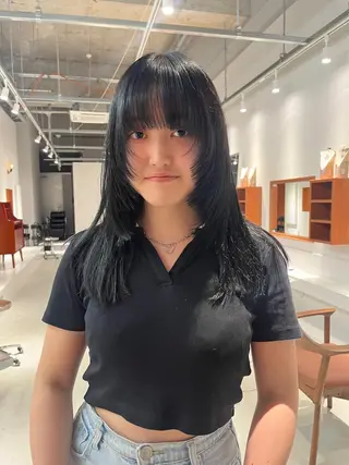 ロング 加藤 悠真のヘアスタイル