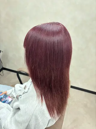 セミロング カラー 竹内 滉太のヘアスタイル