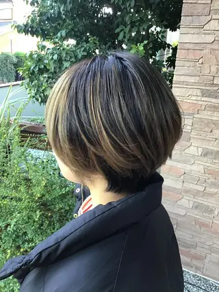 ショート カラー 🌿ストレート🌿 髪質改善☘️シュウヤのヘアスタイル