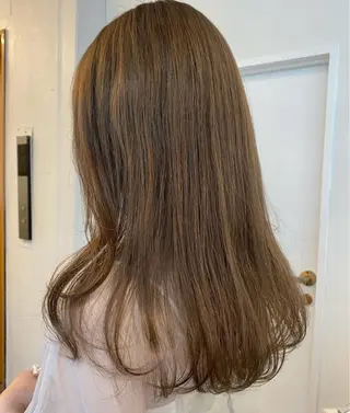 カラー yuzu /韓国ヘア / 透明感カラー🎀のヘアスタイル