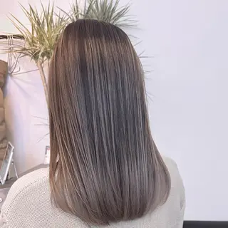 セミロング カラー ✨韓国/外国人風✨ 江原巧のヘアスタイル