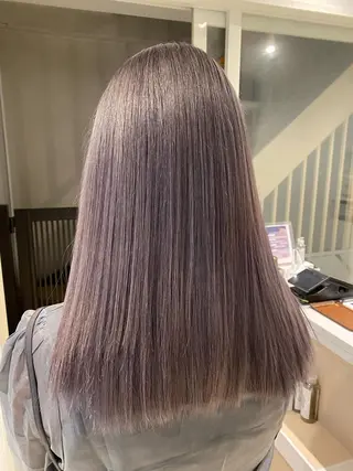 セミロング 🌈評価No.1🌈 艶髪カラー❌エクステのヘアスタイル