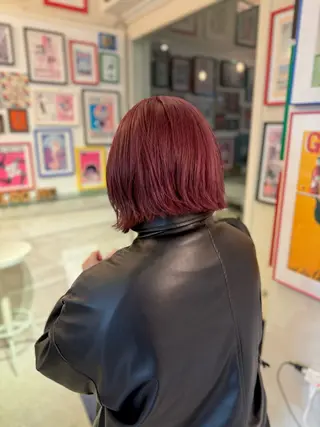 ミディアム カラー ウルフレイヤー エクステ/kokiのヘアスタイル