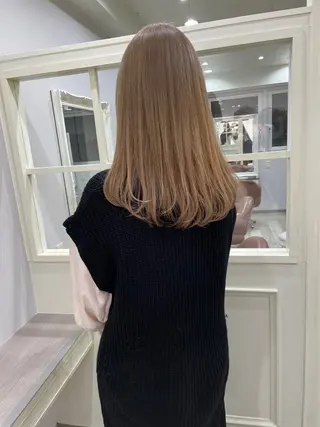 セミロング カラー ミユル/ 盛れるエクステ🎀✨のヘアスタイル