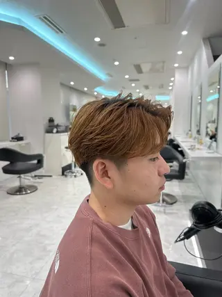 カラー メンズ 🐺メンズパーマ マッシュ　あさひ🐺のヘアスタイル