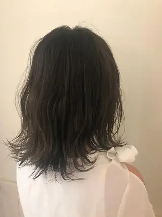 ミディアム カラー 清水　ちひろ ✄トップスタイリストのヘアスタイル