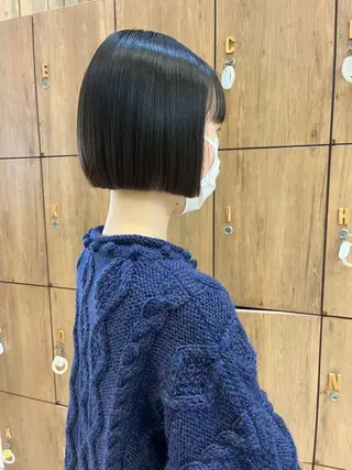 ショート 黒田瀬奈/ボブ まろやかベージュのヘアスタイル