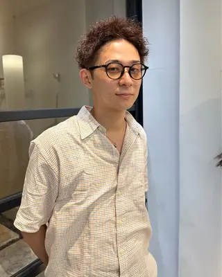 メンズ sho メンズカット パーマのヘアスタイル