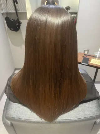 セミロング カラー 髪質改善✖️ 艶髪の 仕立て人 ✨永山正太のヘアスタイル