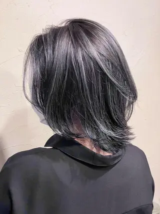 ミディアム カラー メンズ特化/パーマ指 名No.1/百瀬太郎のヘアスタイル