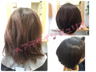 ショート ミディアム パーマ ツヤ髪専門美容師 桑原 和誠のヘアスタイル