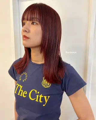 セミロング レイヤーカット/ 透明感カラーmikuのヘアスタイル