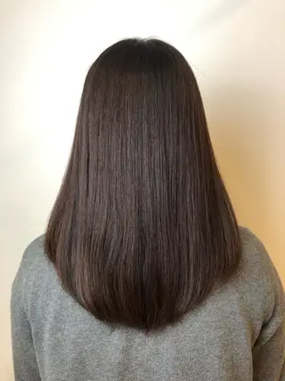 ミディアム カラー 青野 文香のヘアスタイル