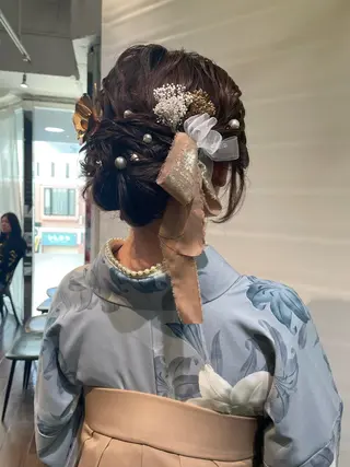 ヘアアレンジ ‪るか/‪透明感 カラー/アレンジのヘアスタイル