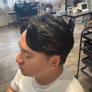 ショート パーマ メンズ 江﨑 翔のヘアスタイル