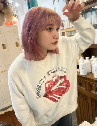 ミディアム カラー YURAGI🌿 SAKIのヘアスタイル