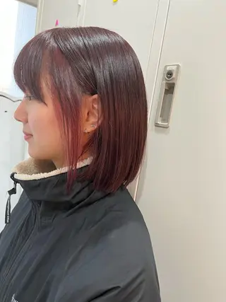 ミディアム カラー ヘアアレンジ 🐻‍❄️森山愛結美 🤍N°uairoのヘアスタイル
