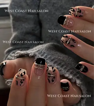 ネイル リボン、ガーリー パーツ放題専門店のネイルデザイン