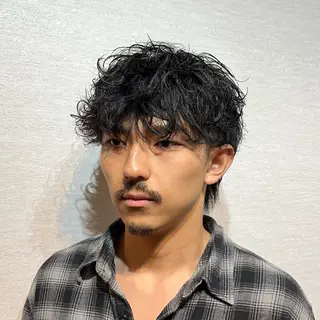 パーマ メンズ Chic 押上 山口 卓朗のヘアスタイル